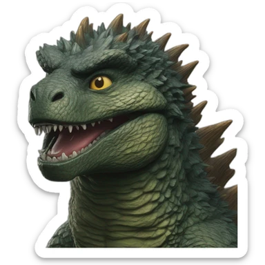 Godzilla (proportional)calm (realistic) (Godzilla King of the Monsters, 2019) sticker