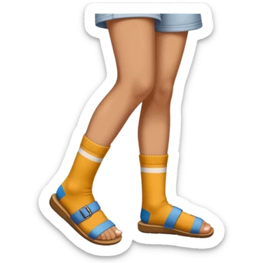 socks in sandals sticker