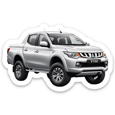 Mitsubishi Triton - Mitsubishi (Model Year: 2023) (Iconic colour: Silver) sticker