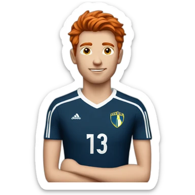 young-men-redhead-soccer-player-boca-jrs-jersey sticker