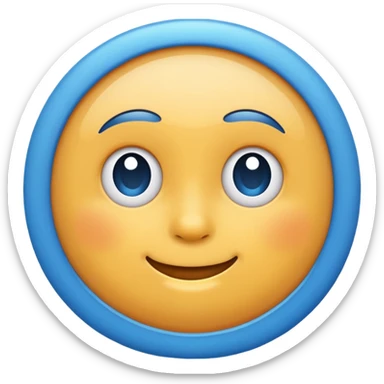 Verificación azul círculo  sticker