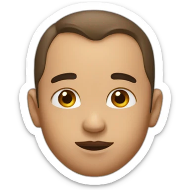 kiss on the forehead sticker