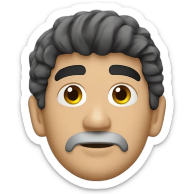 Maradona col pallone sticker