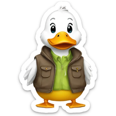 Duck wear sticker