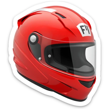 f1 helmet from side sticker