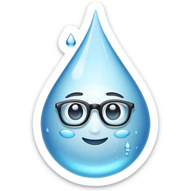 water droplet x neerd emoji sticker