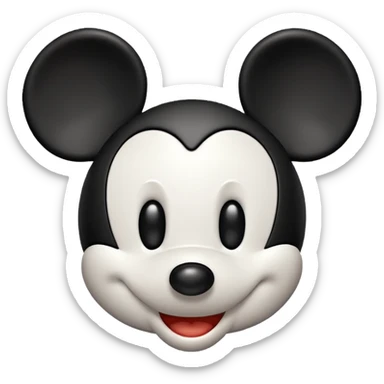 mickey mouse head blanck sticker