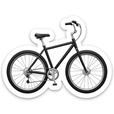 Bike with cartoon sticker
