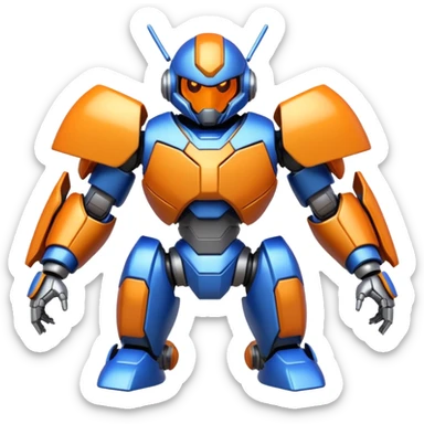 Futuristic Anime-styled Medabots Metabee sticker