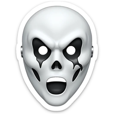 Scream mask  sticker