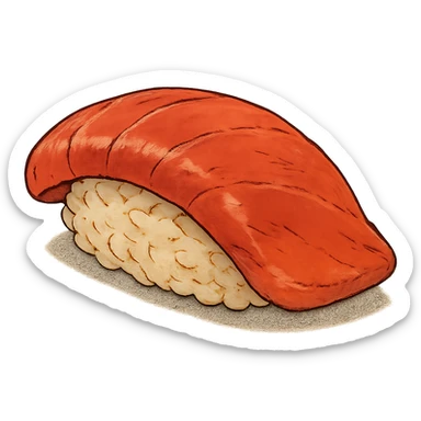 sushi, ghibli style sticker