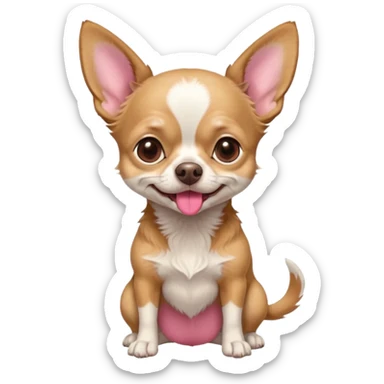 old chihuahua full body sticker