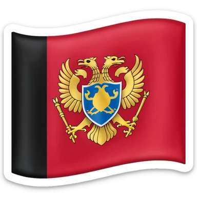 Make me the dardania flag of kosovo as a IOS emoji sticker