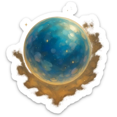 floating crystal orb, dreamy lighting, mystical and magical, no background sticker