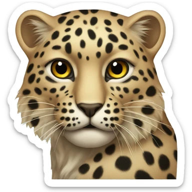 persian leapord sticker