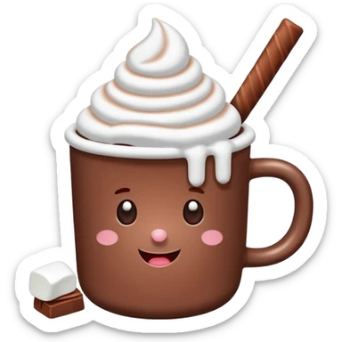 Tazzina con marhsmellow sticker