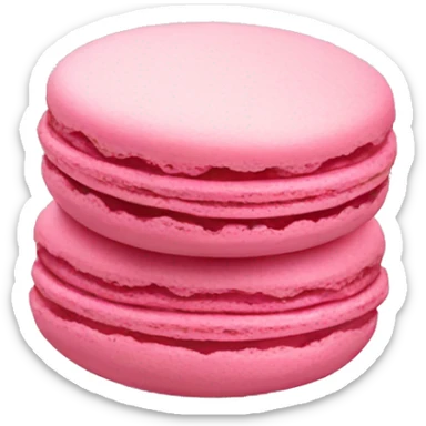 pink macarons sticker