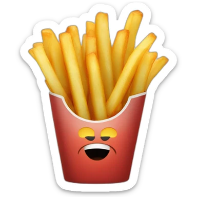 Belgian fries sticker