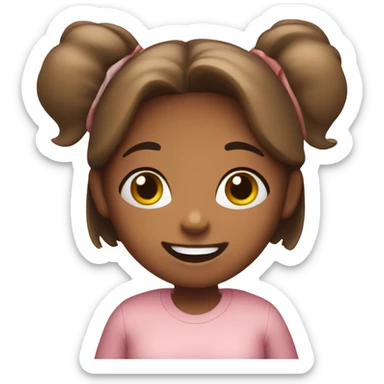 Girl with ham  sticker