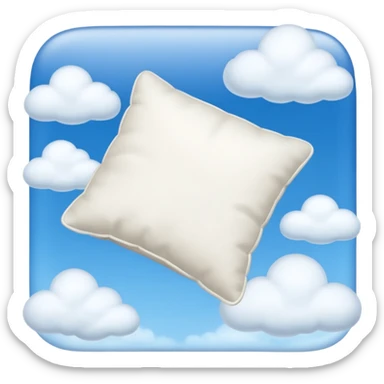 pillow plane sticker