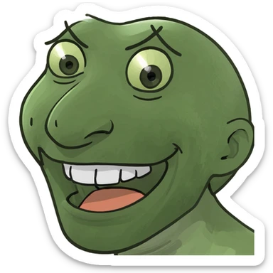 Shaking my head but laughing  sticker