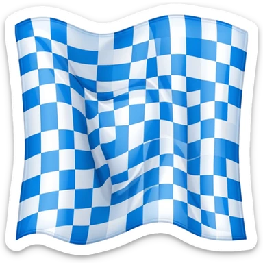 Bavarian flag with blue and white lozenges sticker