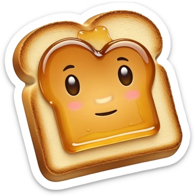 Toast with syrup sticker