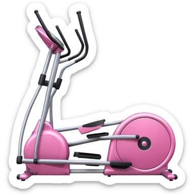 pink Elliptical machine  sticker