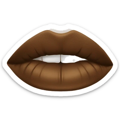 Brown lipstick with gold sticker