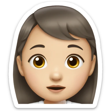 korean baby sisters sticker