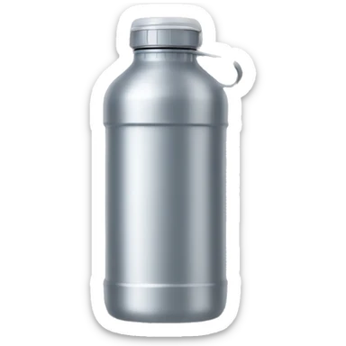 A water bottle is a portable container designed to hold and transport water or other beverages sticker