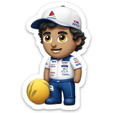 Carlos sainz in a Williams shirt sticker