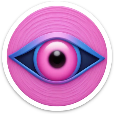 evil eye pink  sticker