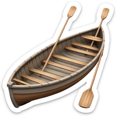 Rowboat – Small boat with oars sticker