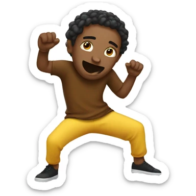 Dab emoji sticker