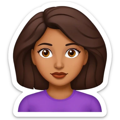 Brunet latina  sticker