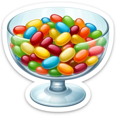 Jellybean dish sticker