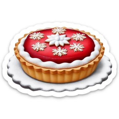 A tart with a pow sticker