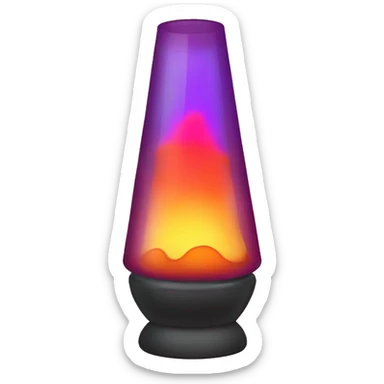 Lava lamp sticker