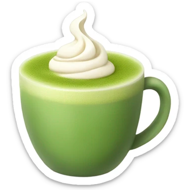 Matcha latte  sticker