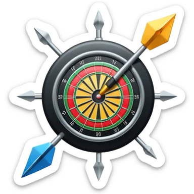make some random dart emoji sticker