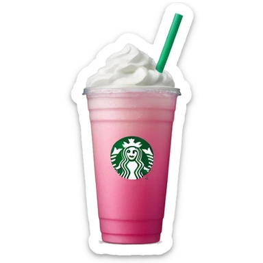 Starbucks pink coconut refresher  sticker