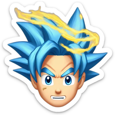 goku-supersaiyan-blue-face sticker