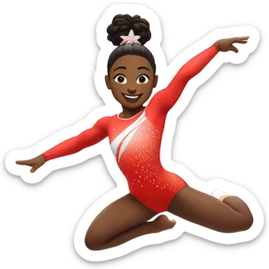 Simone biles gymnastics sticker