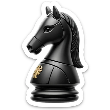 Chinese chess piece, knight piece sticker