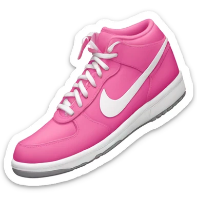 Pink Nike shoe sticker