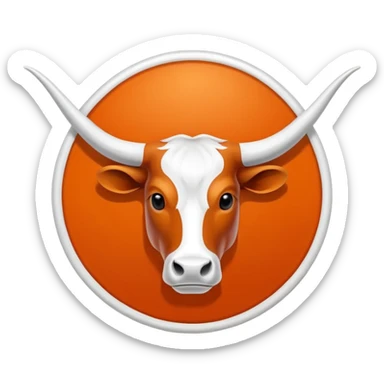 Longhorns Texas logo sticker