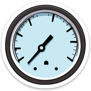 broken pressure gauge sticker