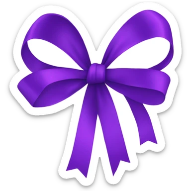 Purple ribbons  sticker