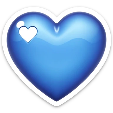 Indigo heart sticker